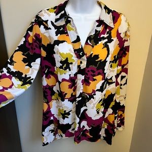 Jones New York - mixed print top